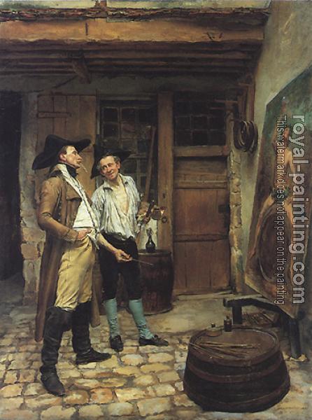 Jean-Louis Ernest Meissonier : The Sign Painter Jean-Louis Ernest Meissonier : The Sign Painter